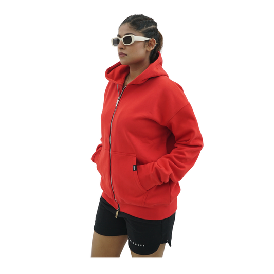 Zipper Hoddies - Red