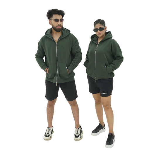 Zipper Hoddies - Green